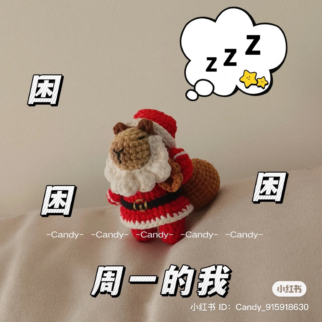 Hướng dẫn móc len ông già noel capybara