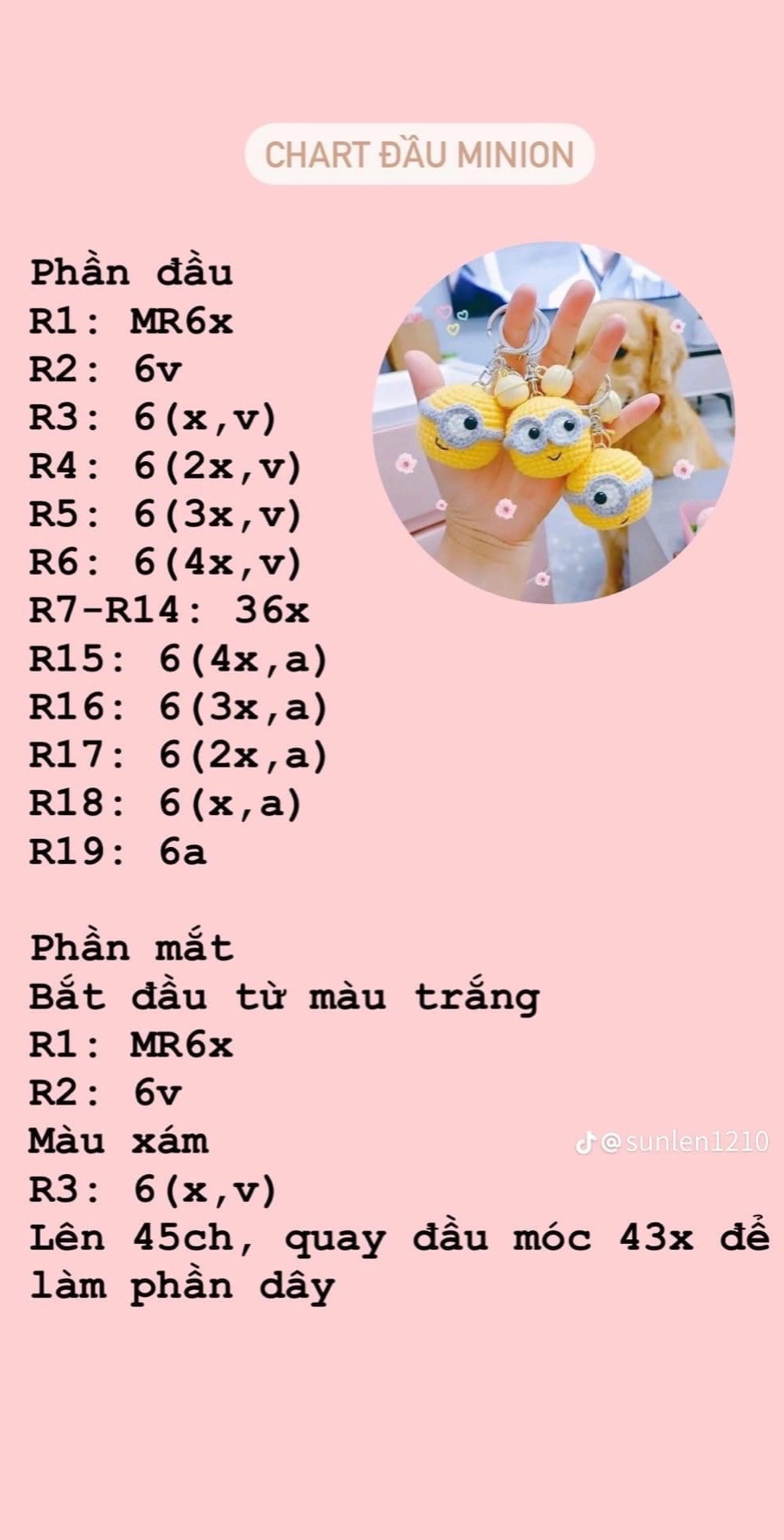 Hướng dẫn móc minion , chart đầu minion