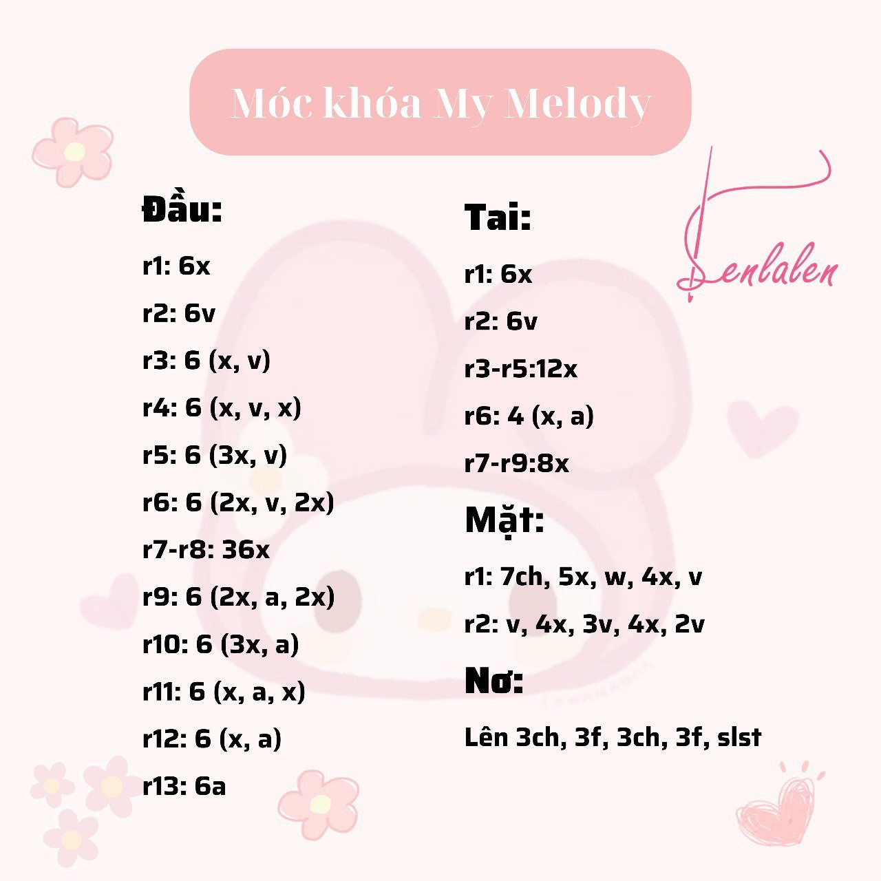 Hướng dẫn móc móc khóa melody