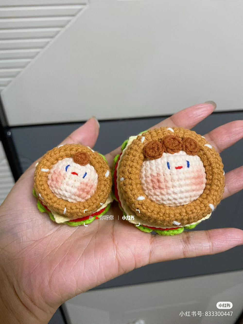 Hướng dẫn móc mochi hamburger mini