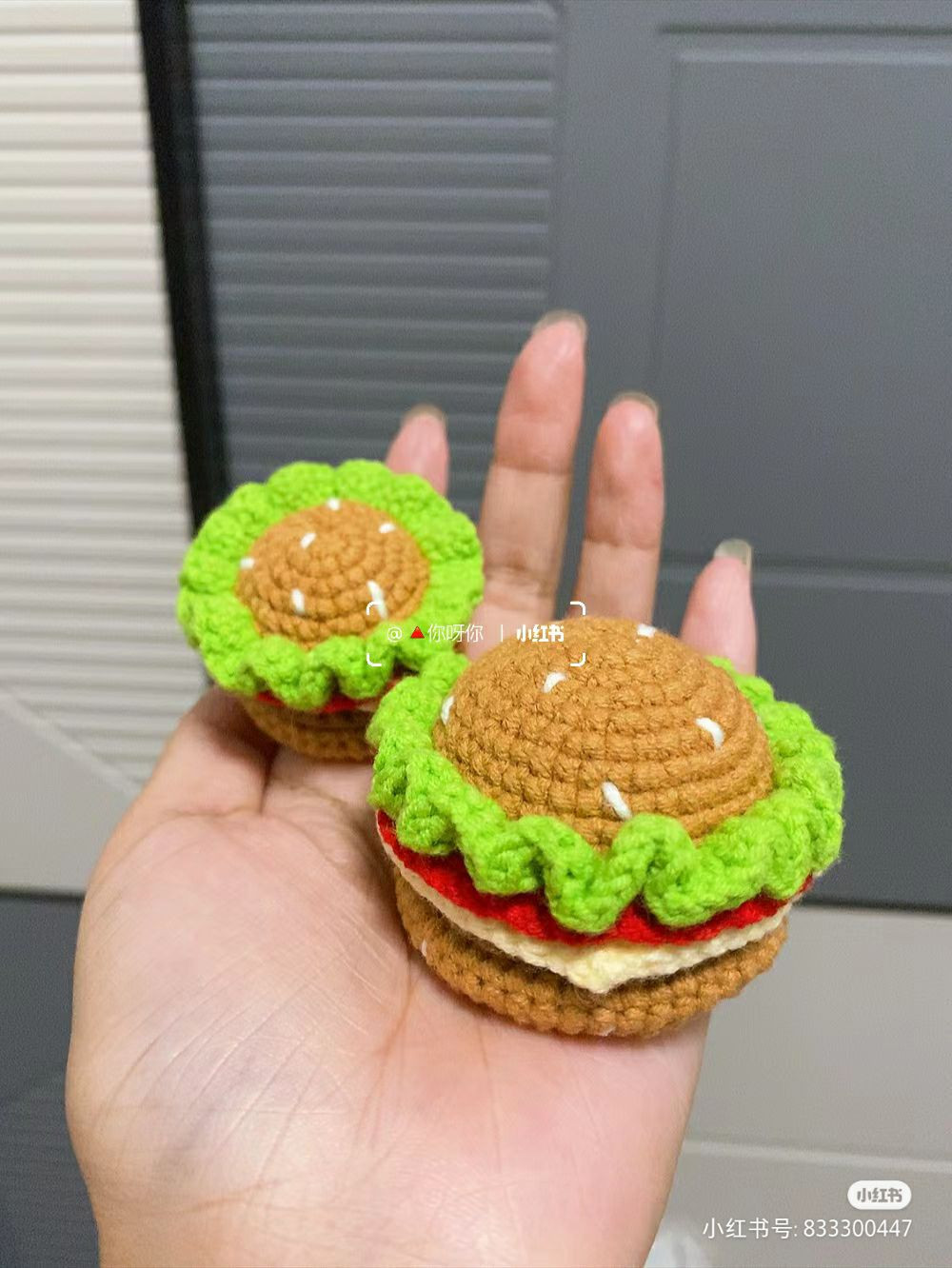 Hướng dẫn móc mochi hamburger mini