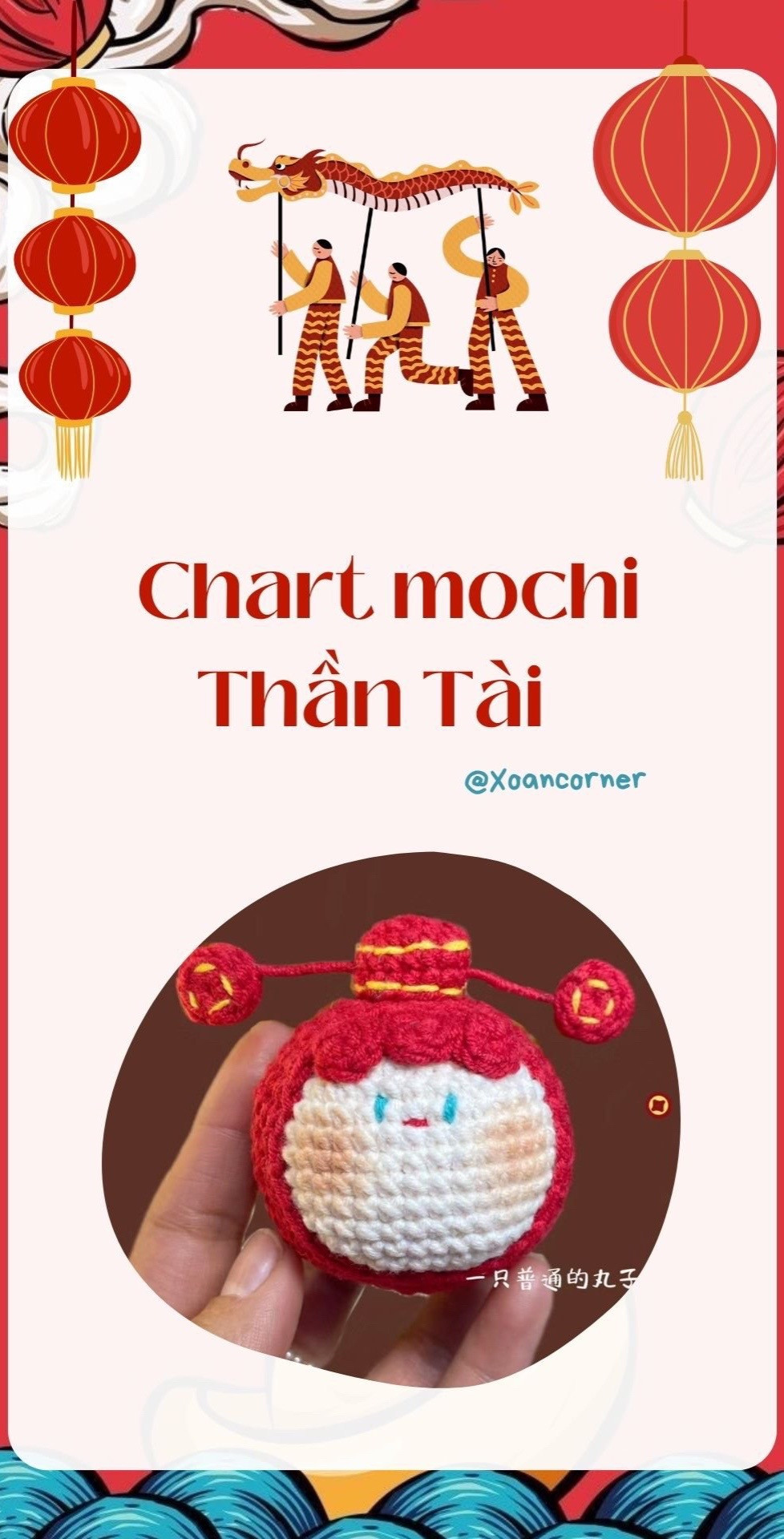 Hướng dẫn móc mochi thần tài