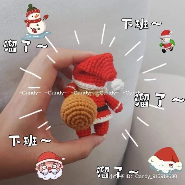 Hướng dẫn móc ông già noel capybara