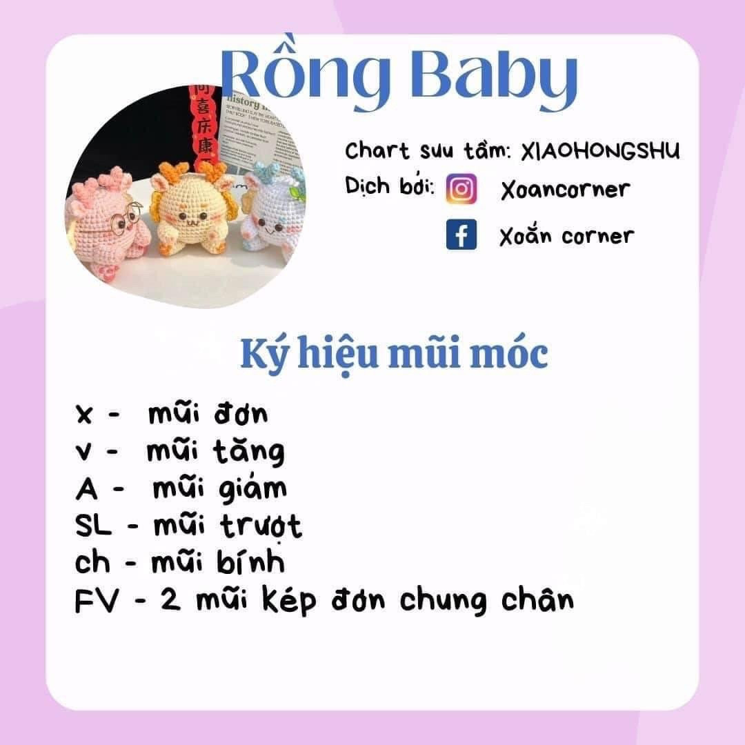 Hướng dẫn móc rồng baby (phần 2)