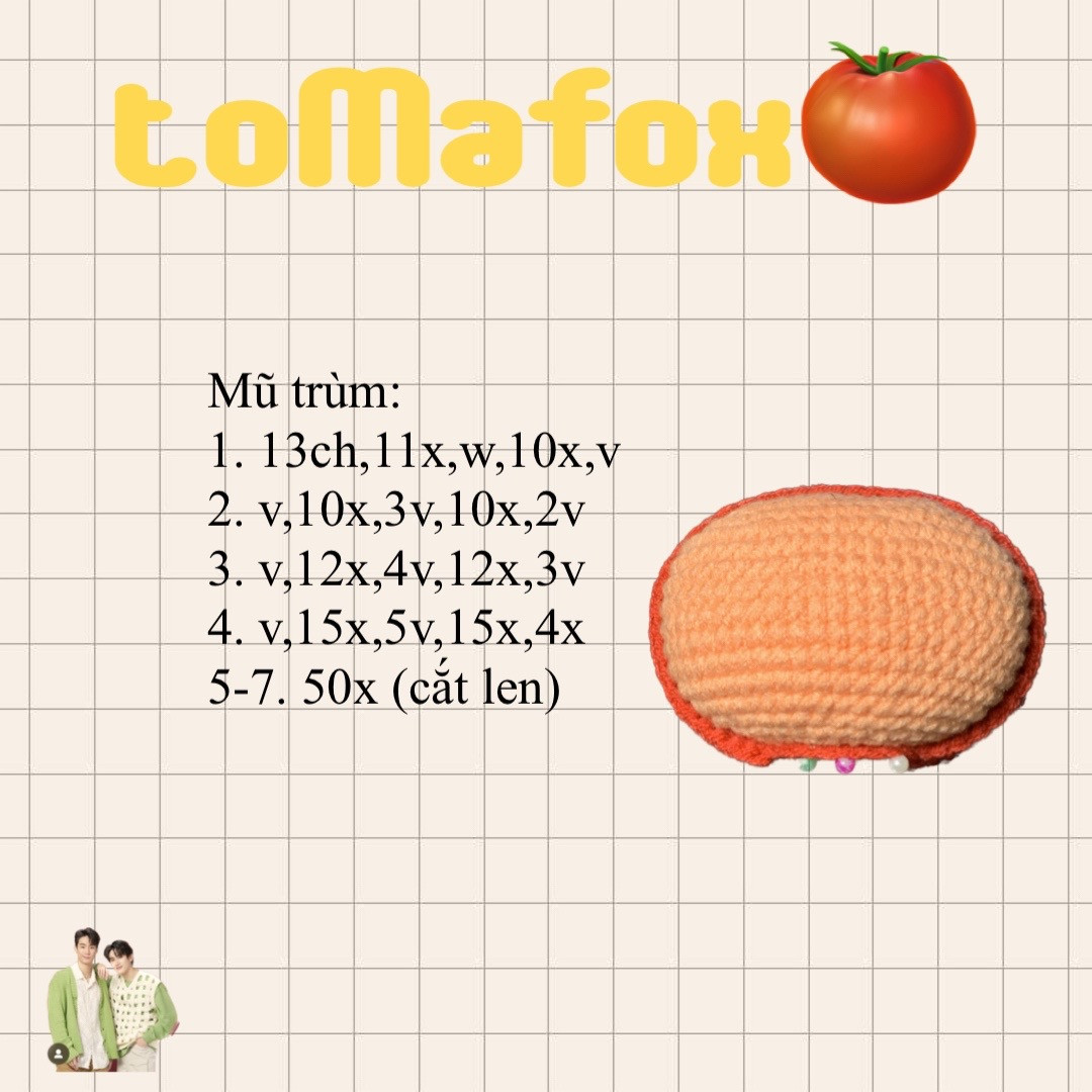 Hướng dẫn móc tomafox ( con cáo )