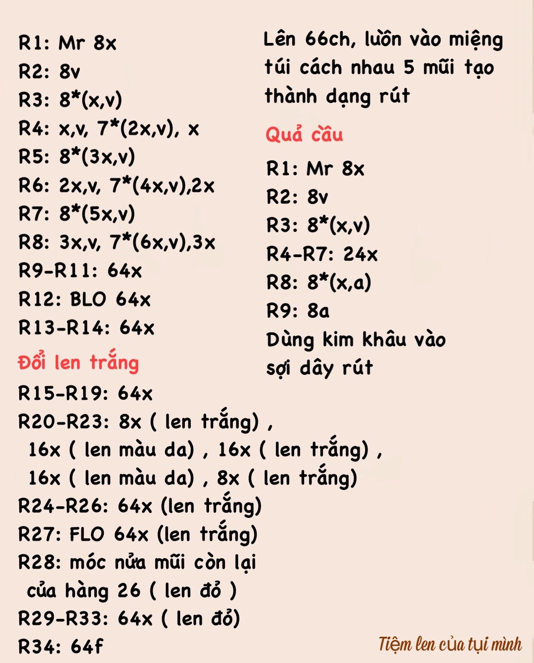 Hướng dẫn móc túi rút ông già noel