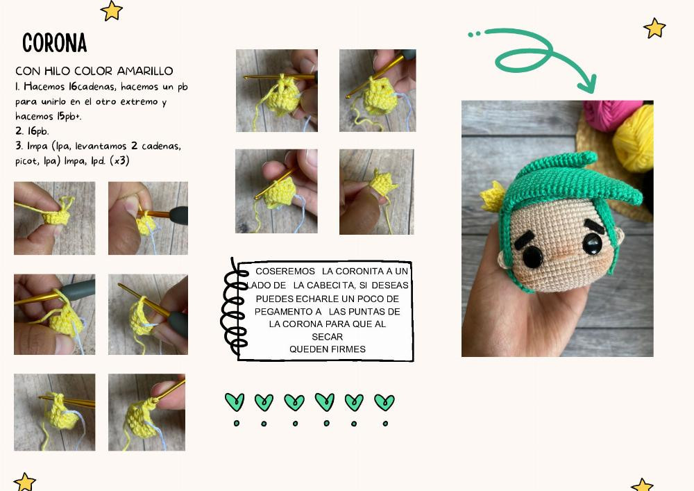 Instrucciones de crochet muñeca COSMO