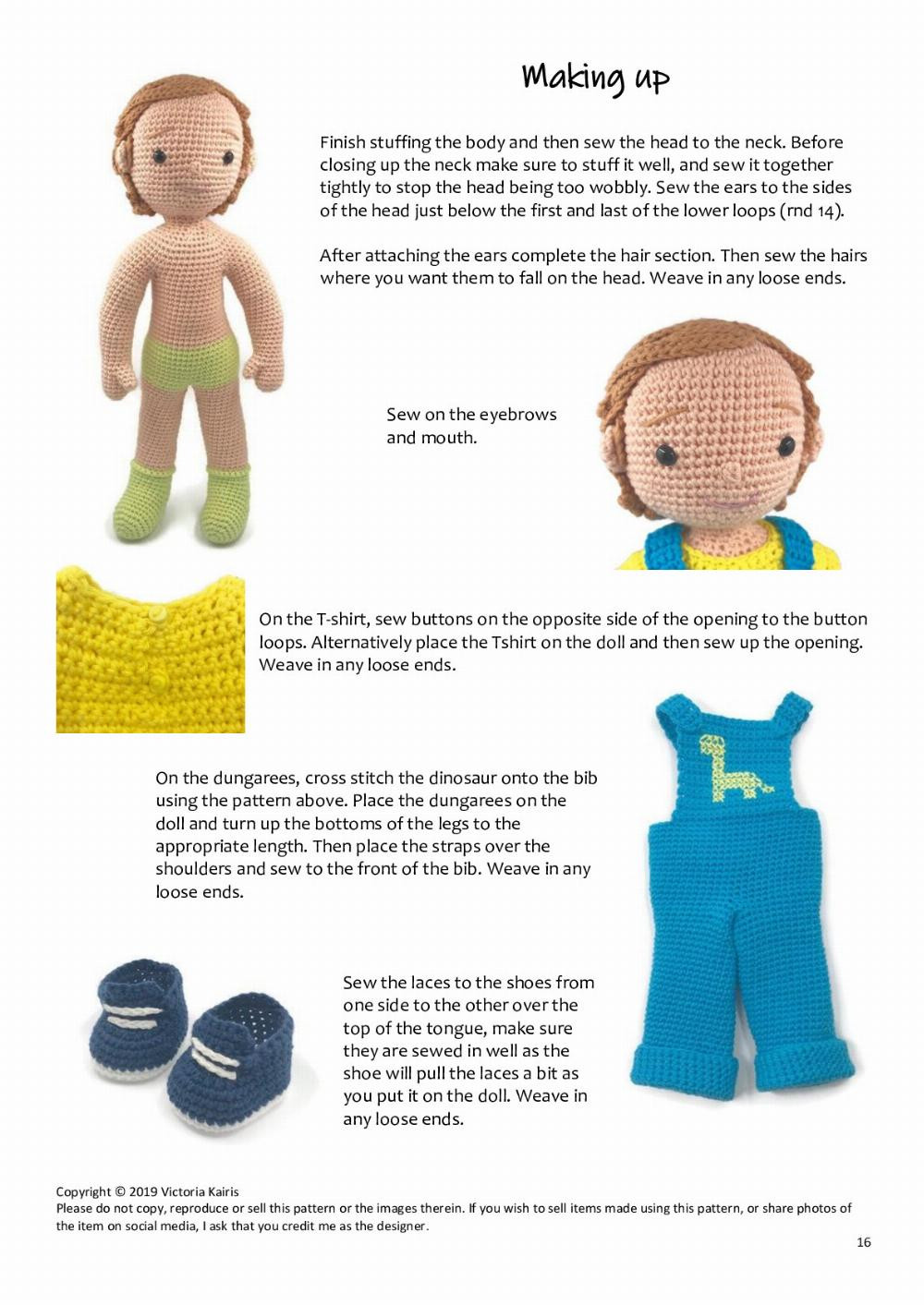 James Crochet Doll Pattern (UK Version)