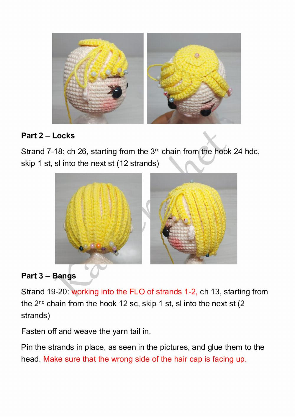 KaiaCrochet Princess Ornaments – Cinderella Crochet Pattern