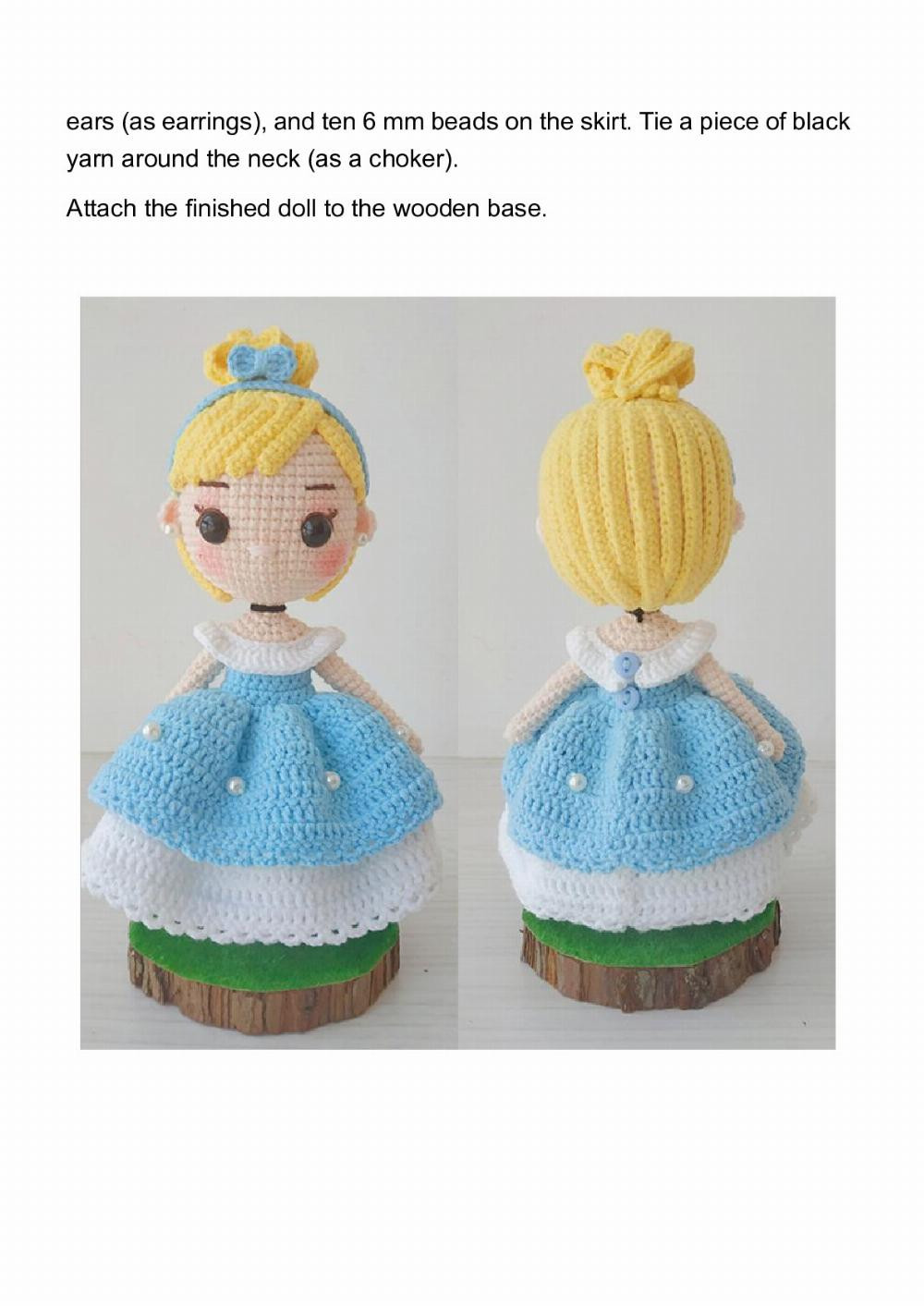 KaiaCrochet Princess Ornaments – Cinderella Crochet Pattern