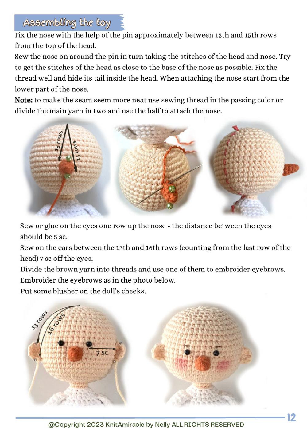 KNITAMIRACLE PRESENTS ETHAN THE SNOWMAN