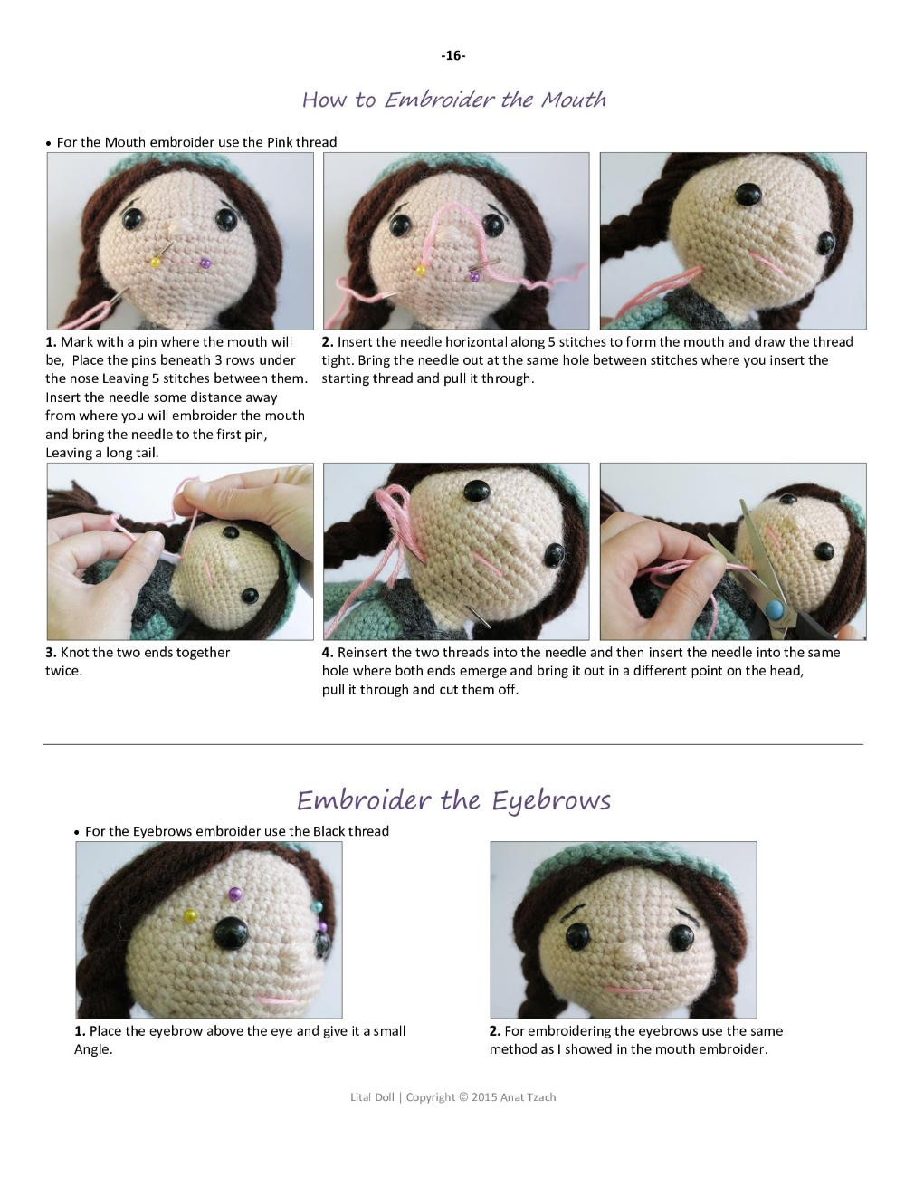 Lital Doll crochet pattern