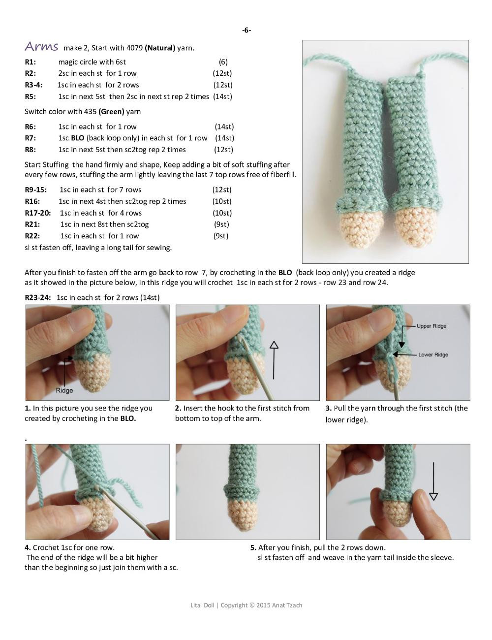 Lital Doll crochet pattern