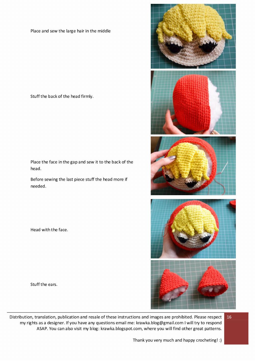 Little Red Riding Wolf Crochet pattern