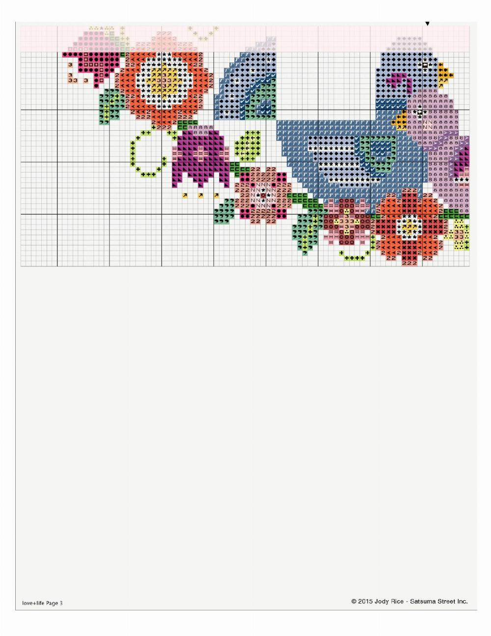 love life a counted cross stitch pattern