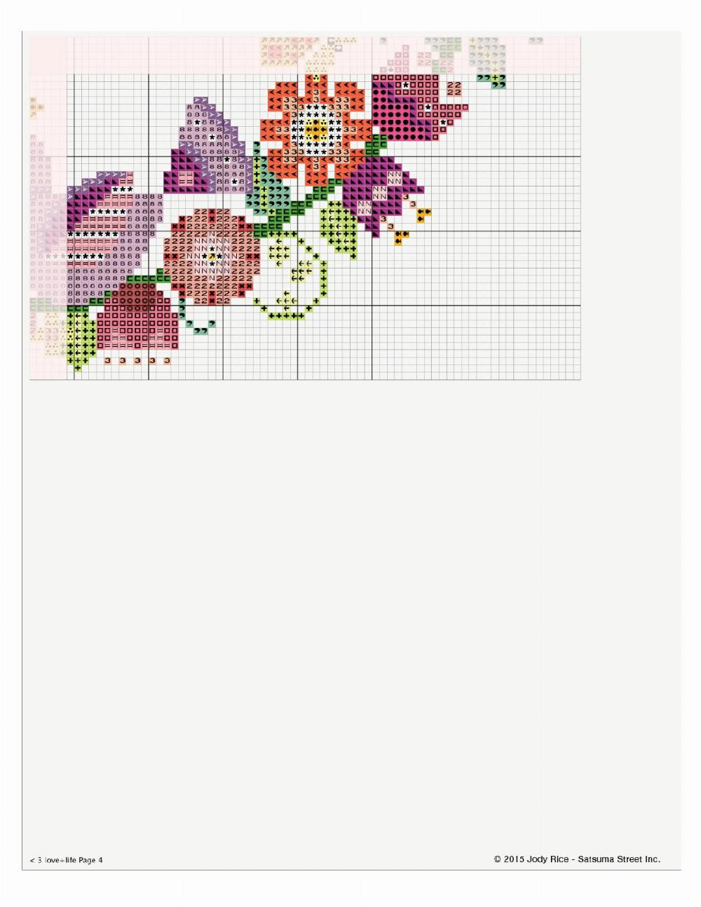 love life a counted cross stitch pattern