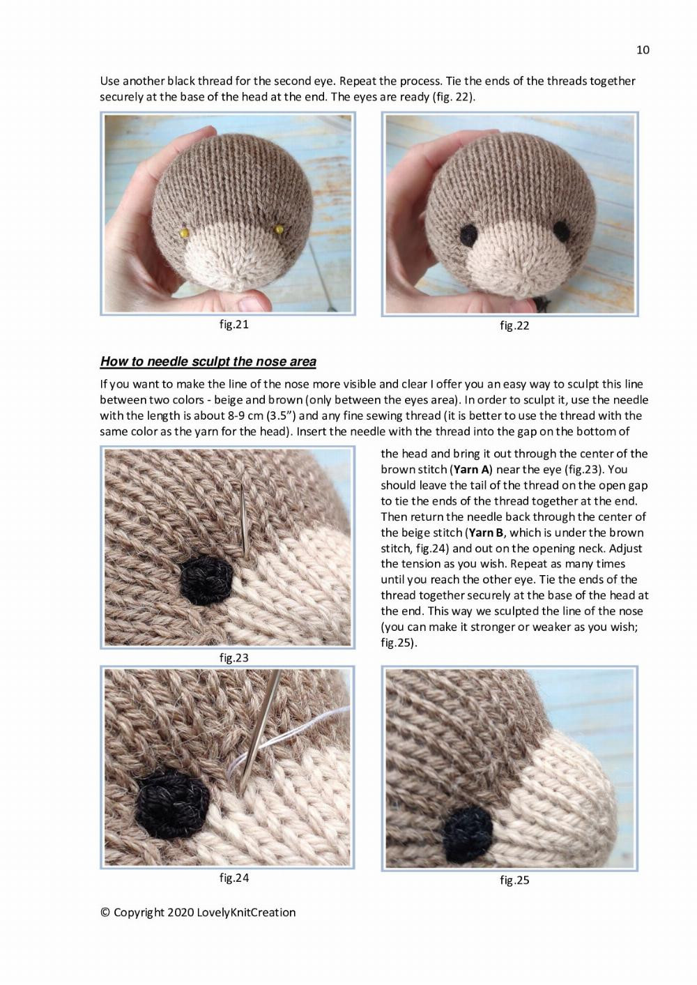 Lovely Knit Creation “Christmas Bear” Knitted bear is the most popular New Year and Christmas gift every year.