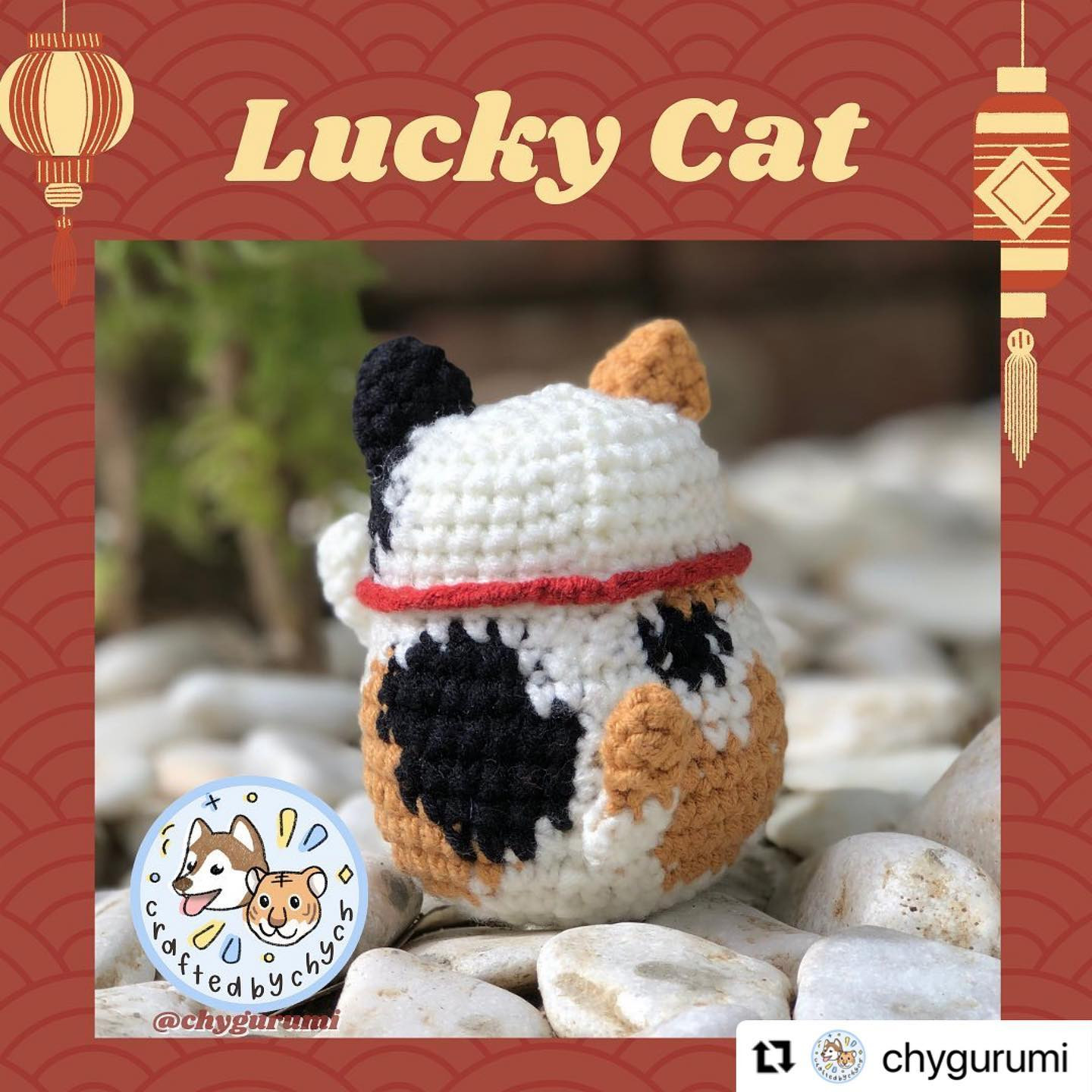 lucky cat FREE PATTERN - ENG