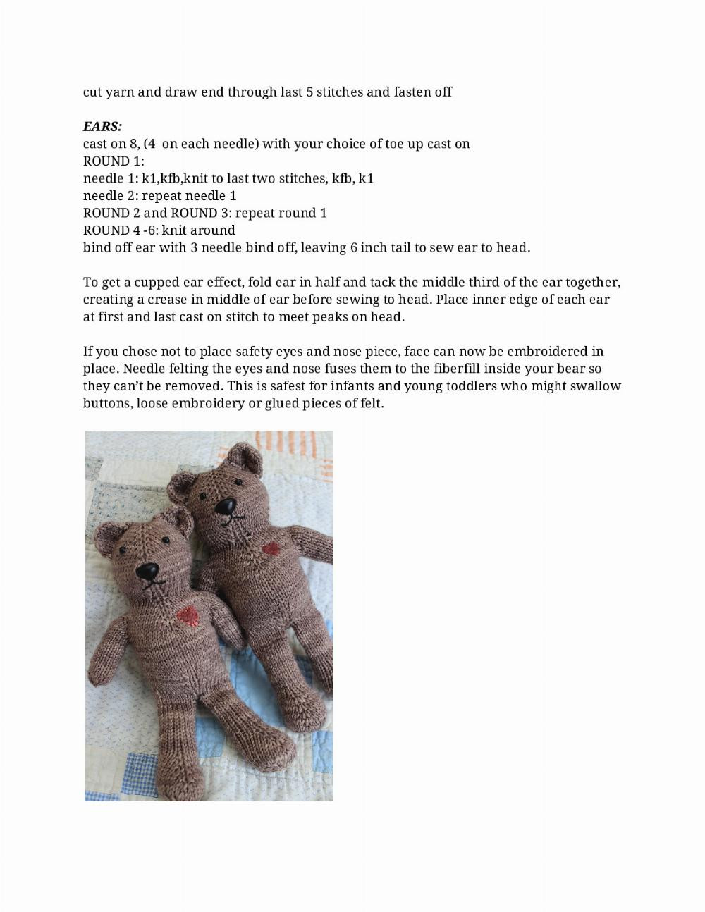 Magic Loop Teddy crochet pattern