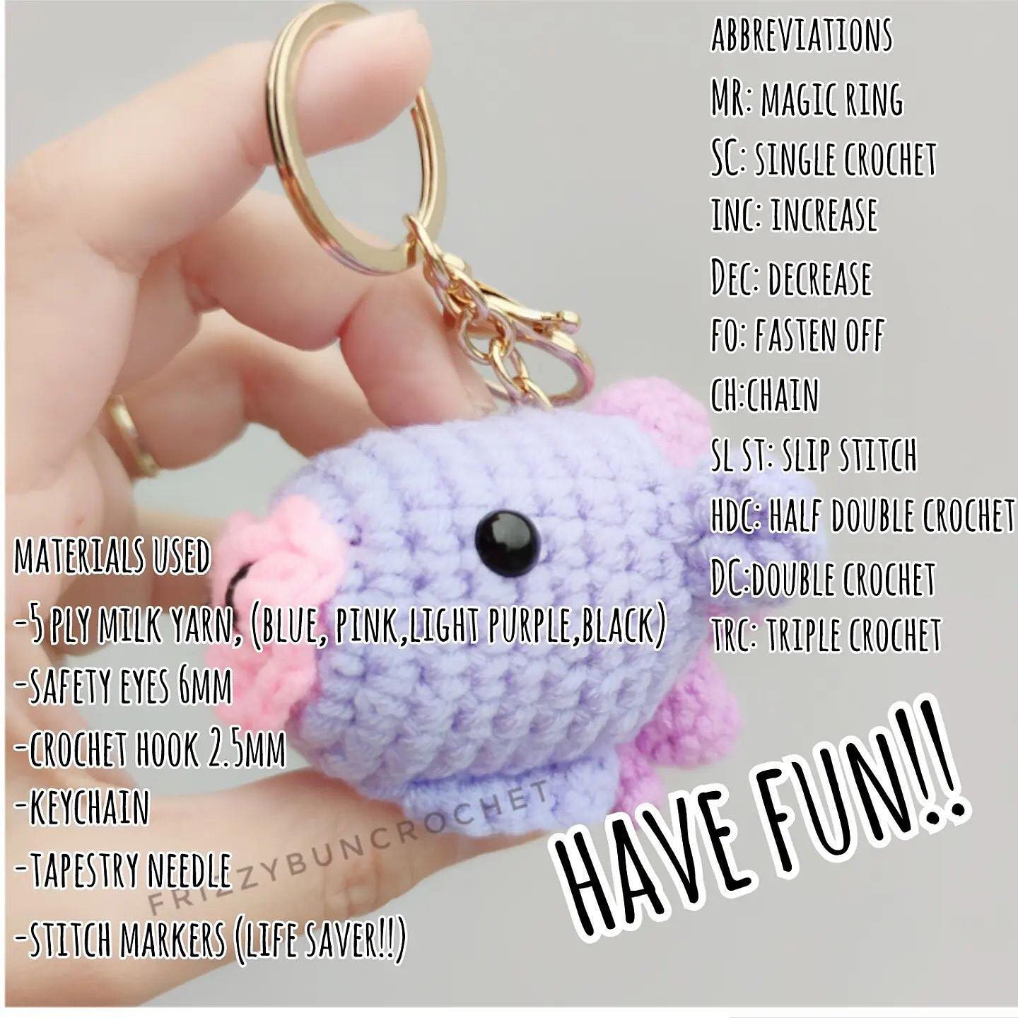 mang keychain free pattern