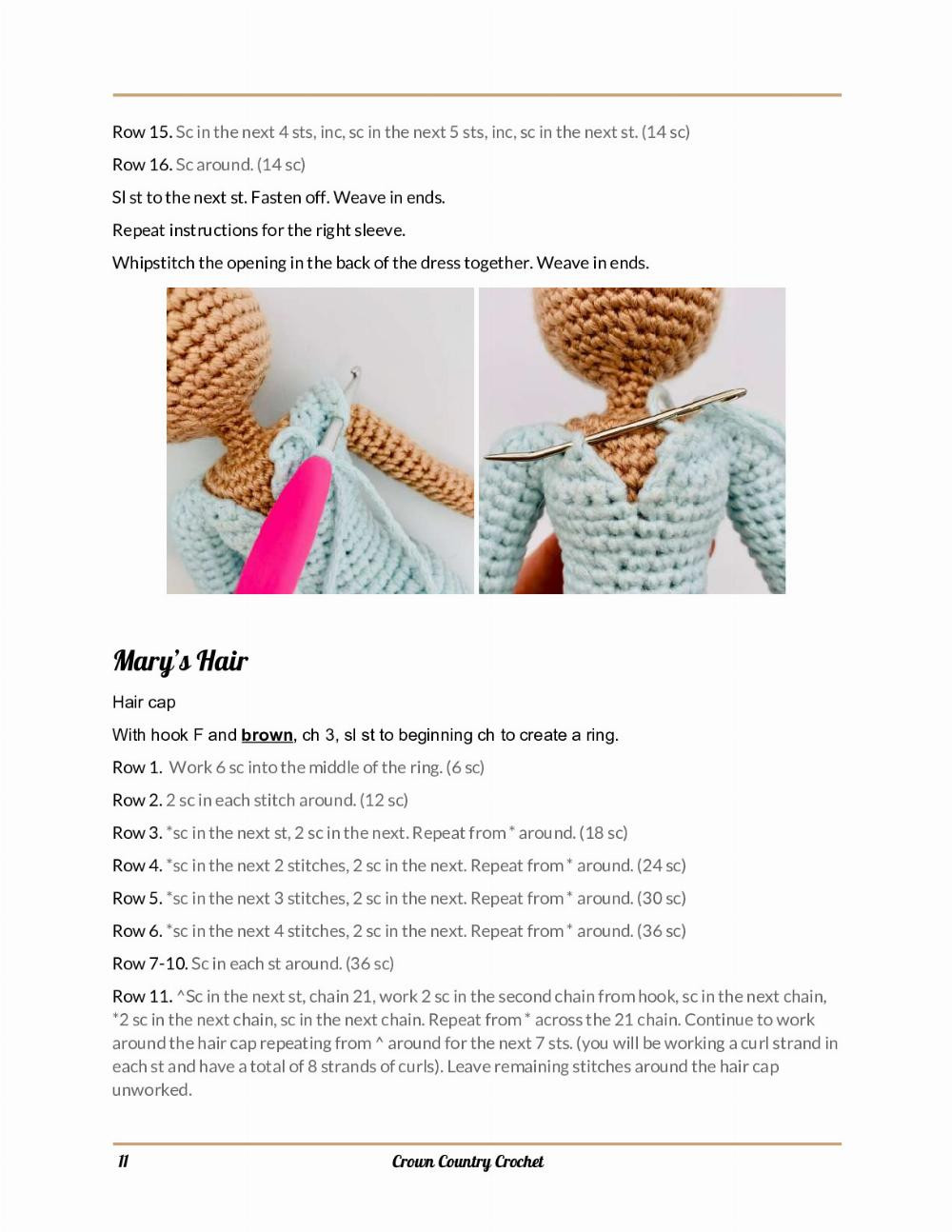 mary crochet pattern