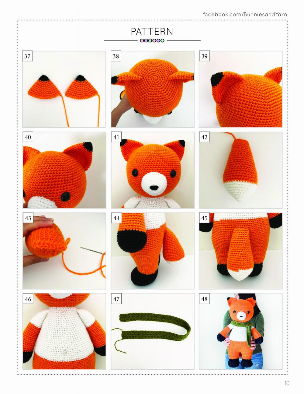 Maurizio the Big Fox and Fabrizio the Big Raccoon Crochet Pattern