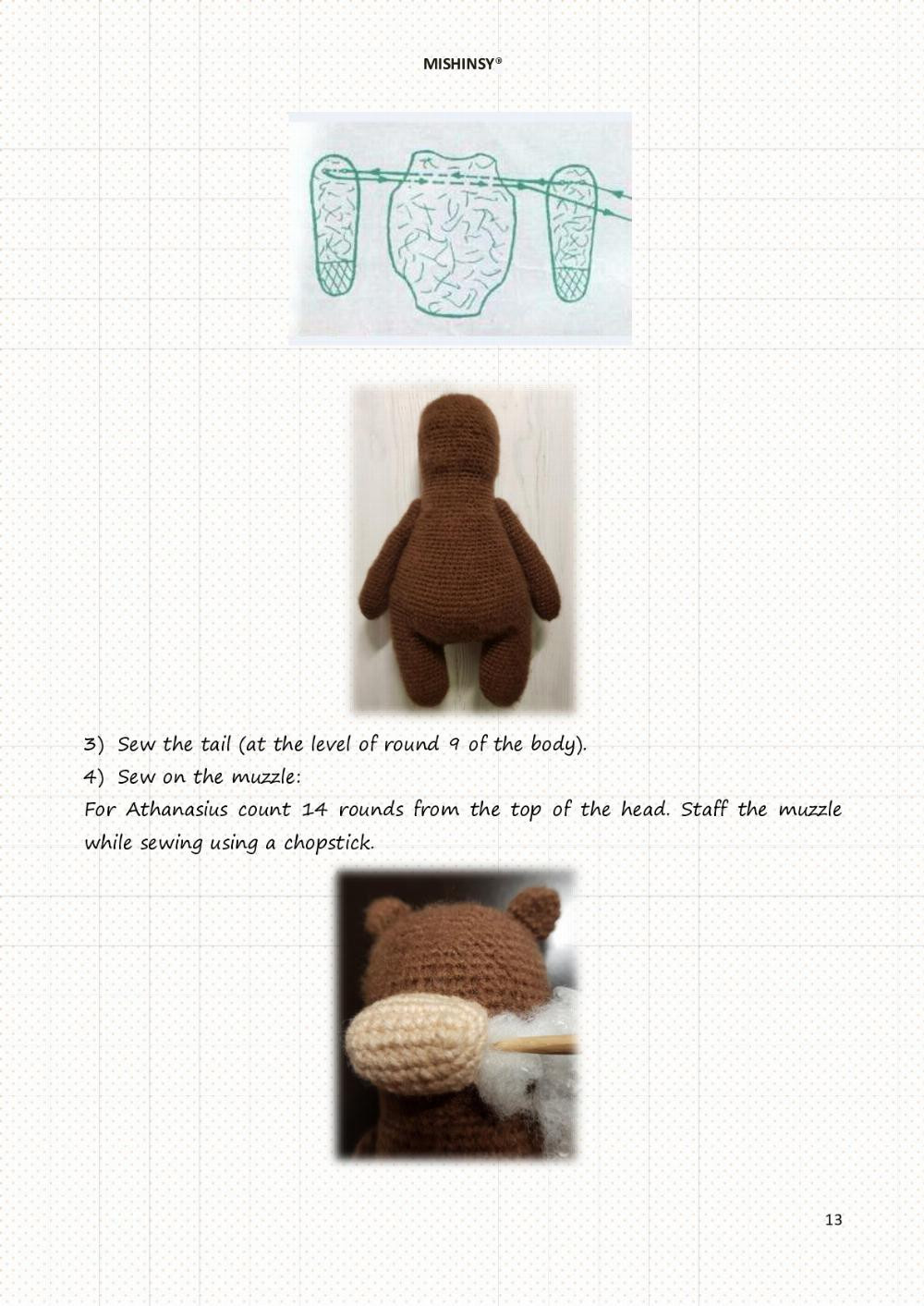 MISHINSY bear crochet pattern