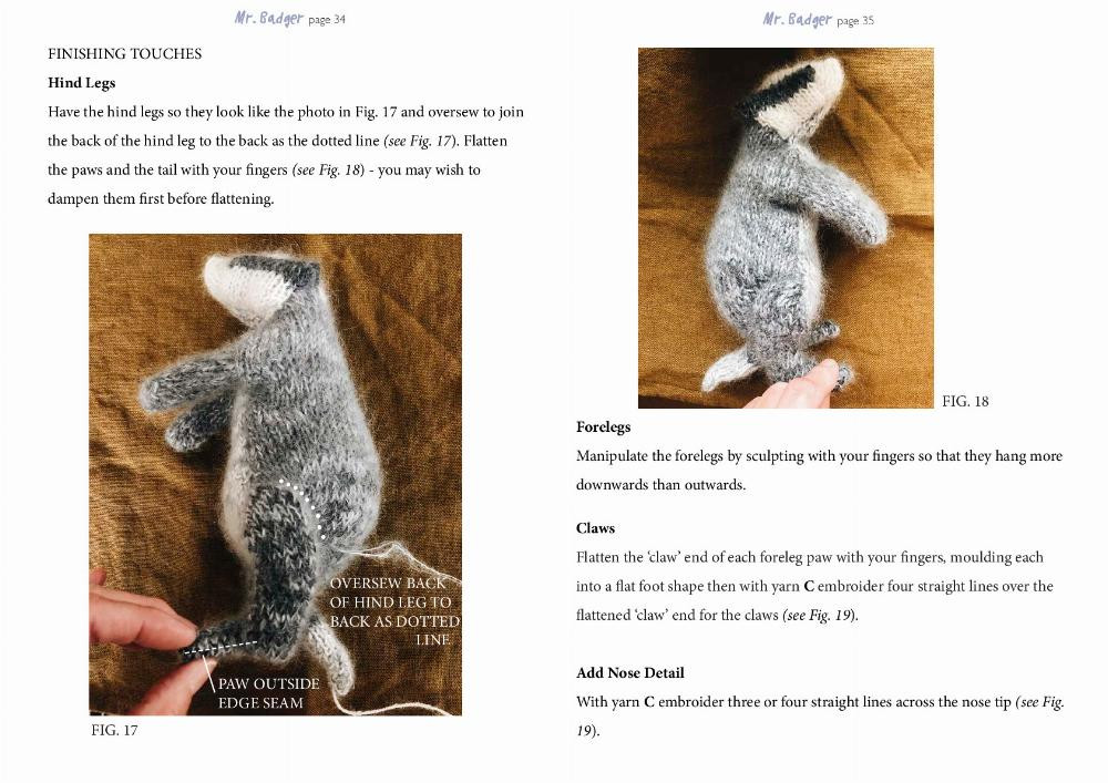 Mr. Badger crochet pattern