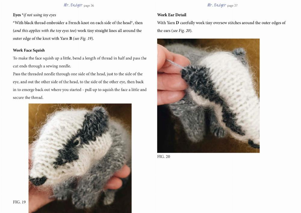 Mr. Badger crochet pattern