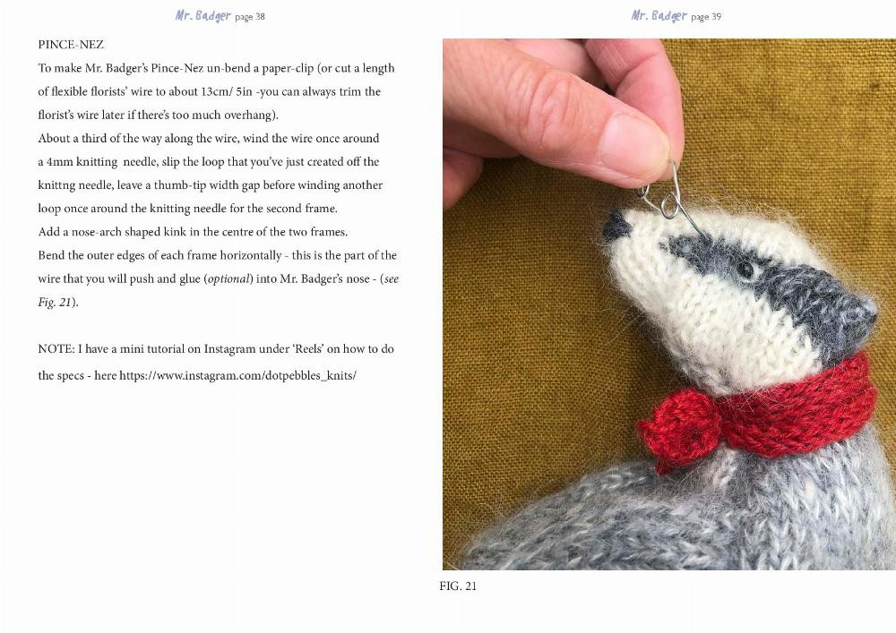 Mr. Badger crochet pattern