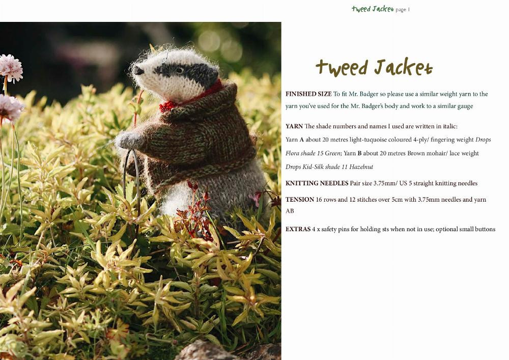 Mr. Badger crochet pattern