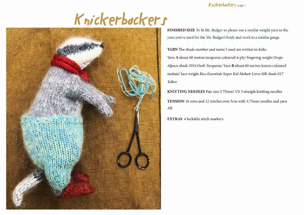 Mr. Badger crochet pattern