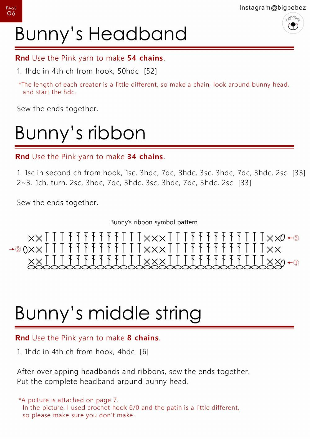 Mumu and Popo Bunny and Bear pattern