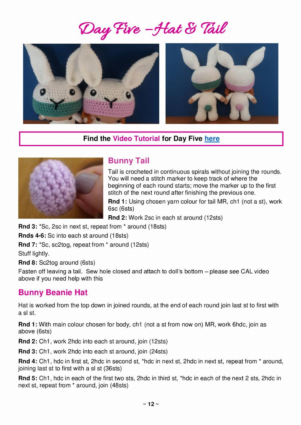 My First Weebee Doll Bunny Crochet Along (CAL)
