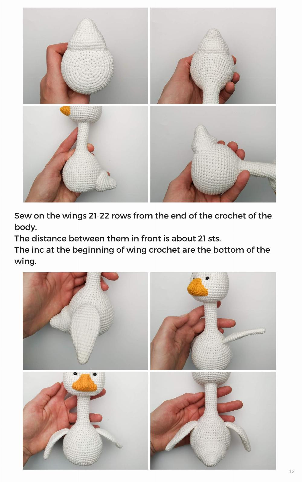 NEWBORN GOOSE crochet pattern