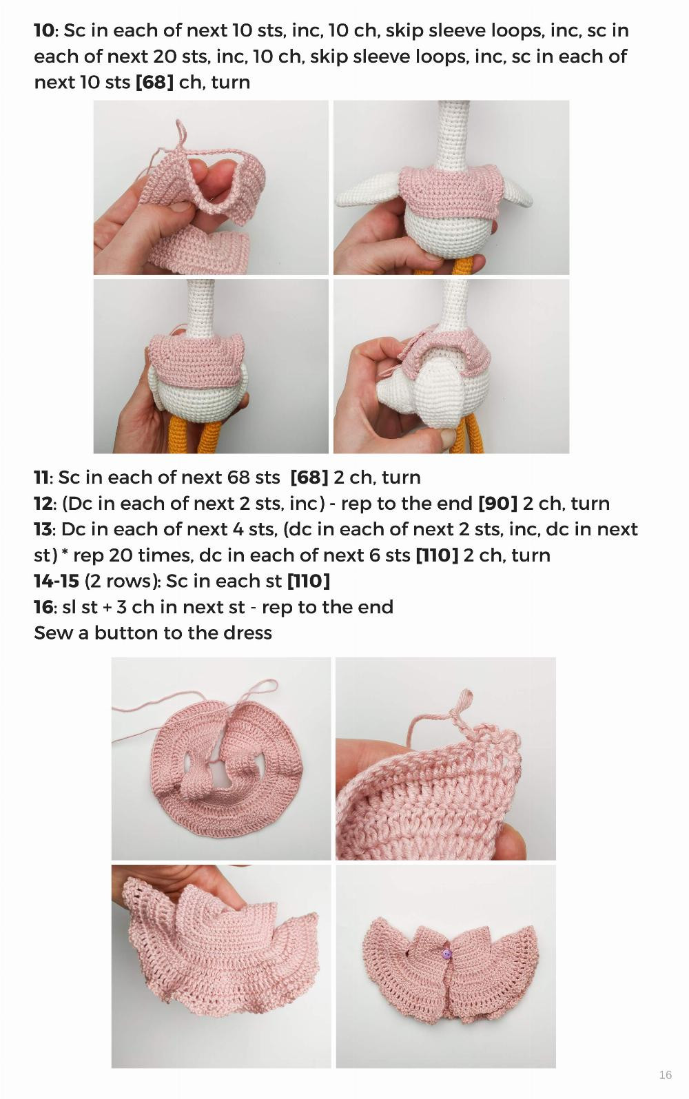 NEWBORN GOOSE crochet pattern