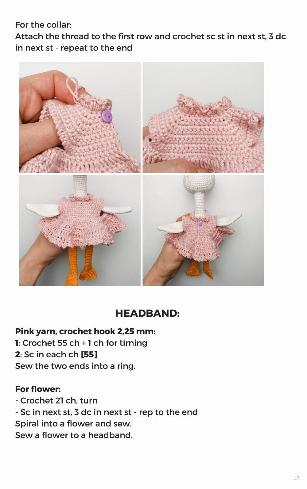 NEWBORN GOOSE crochet pattern