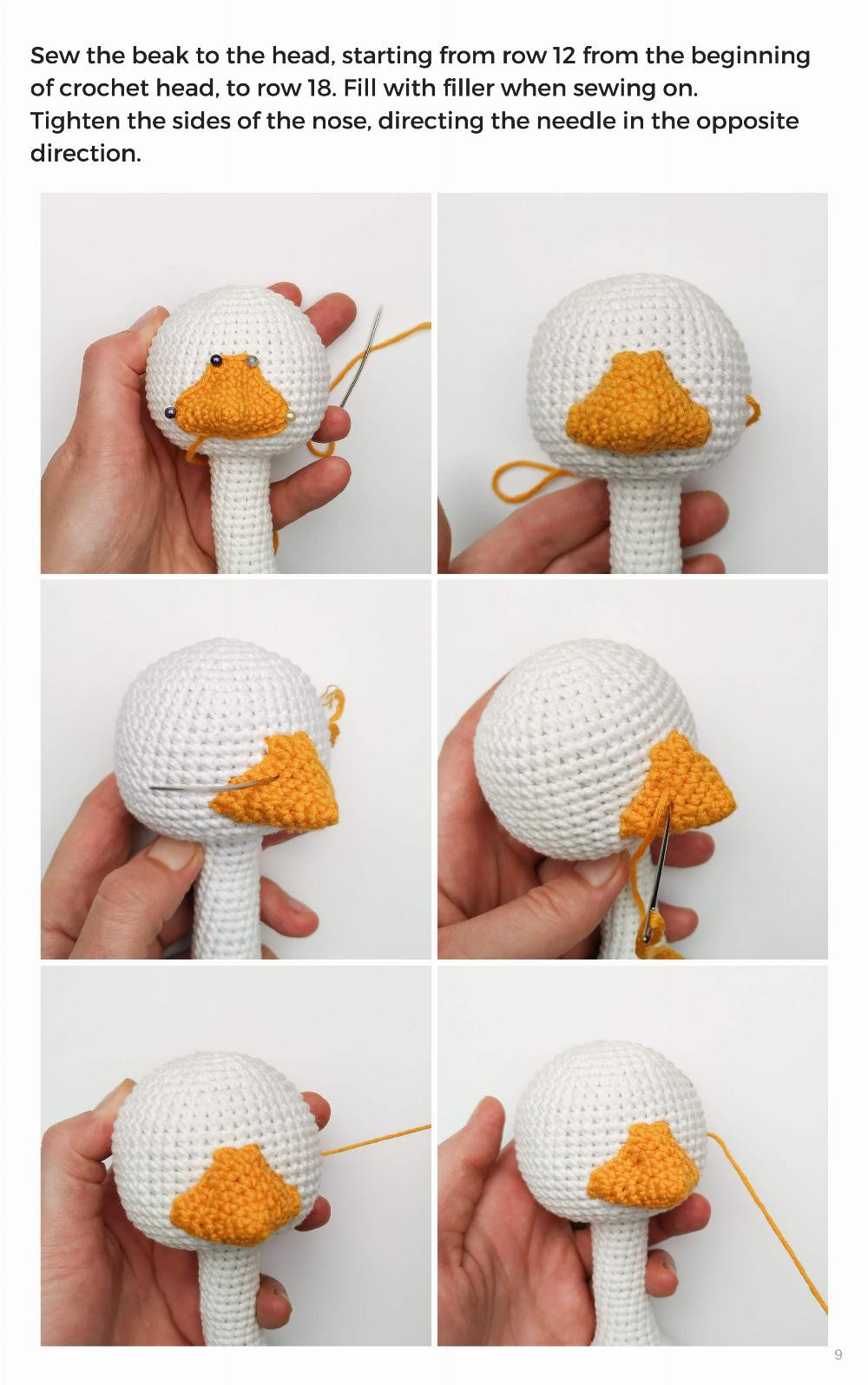 NEWBORN GOOSE crochet pattern