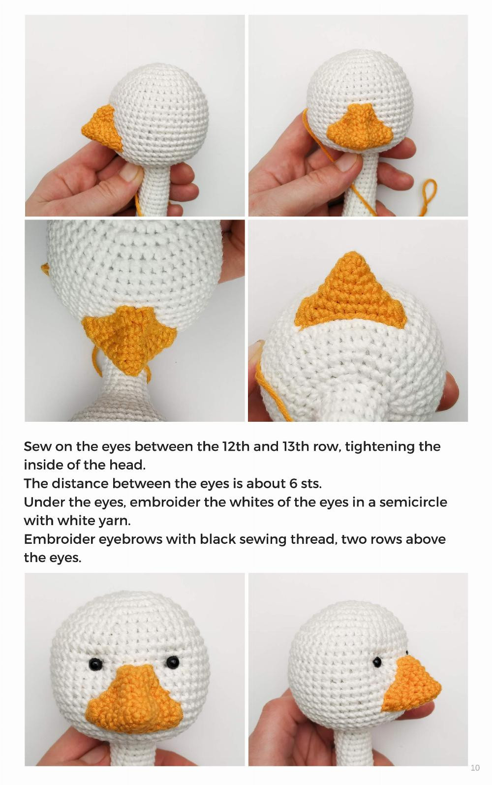 NEWBORN GOOSE crochet pattern