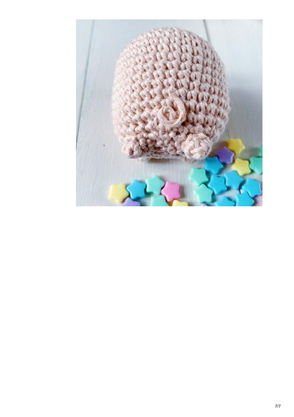 Nobu the pocket piglet free amigurumi pattern