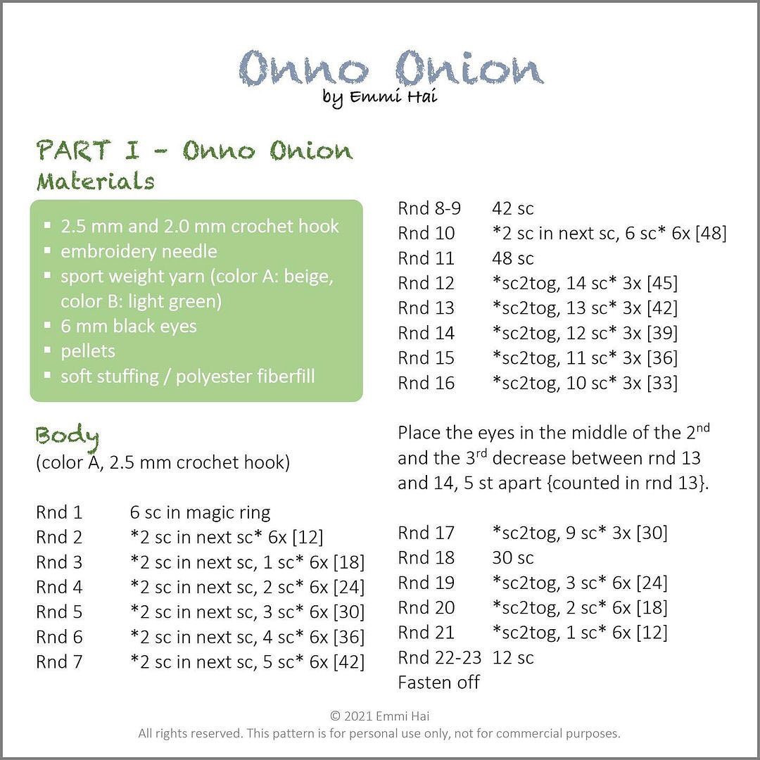 onno onion flowering crochet pattern