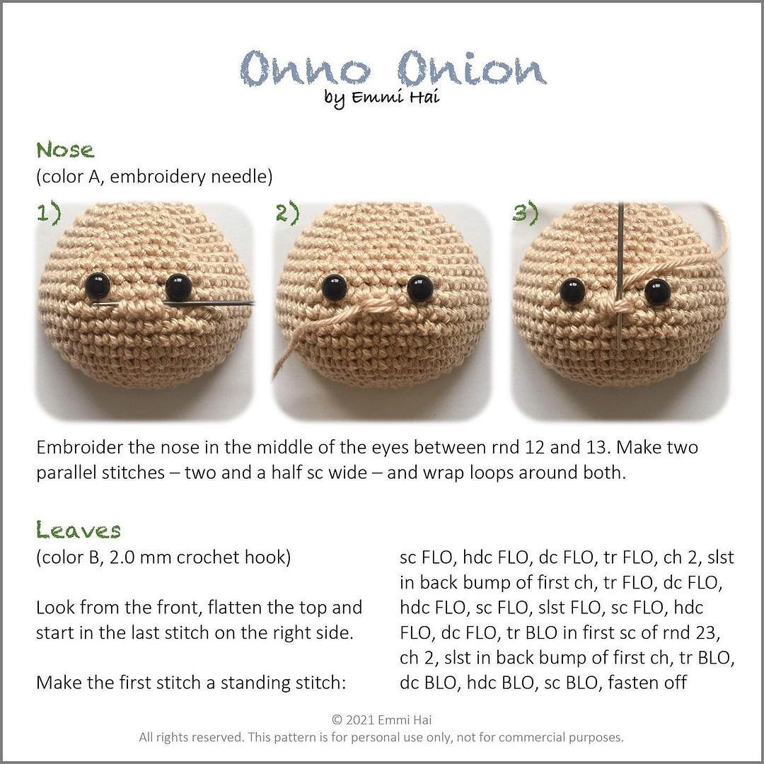 onno onion flowering crochet pattern