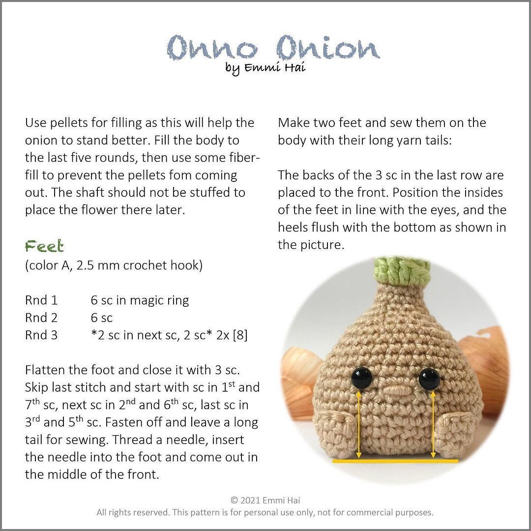 onno onion flowering crochet pattern