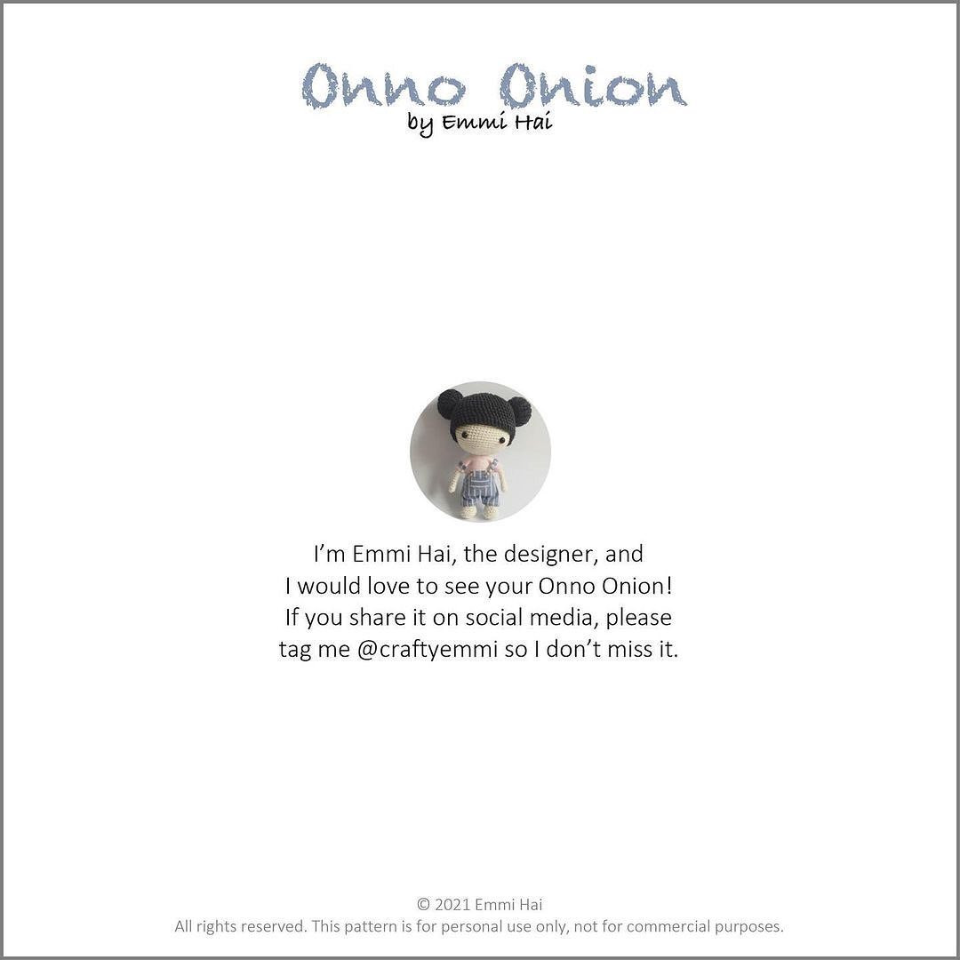 Onno Onion By Emmi Hai - Crochet, Felt, DIY, Handmade