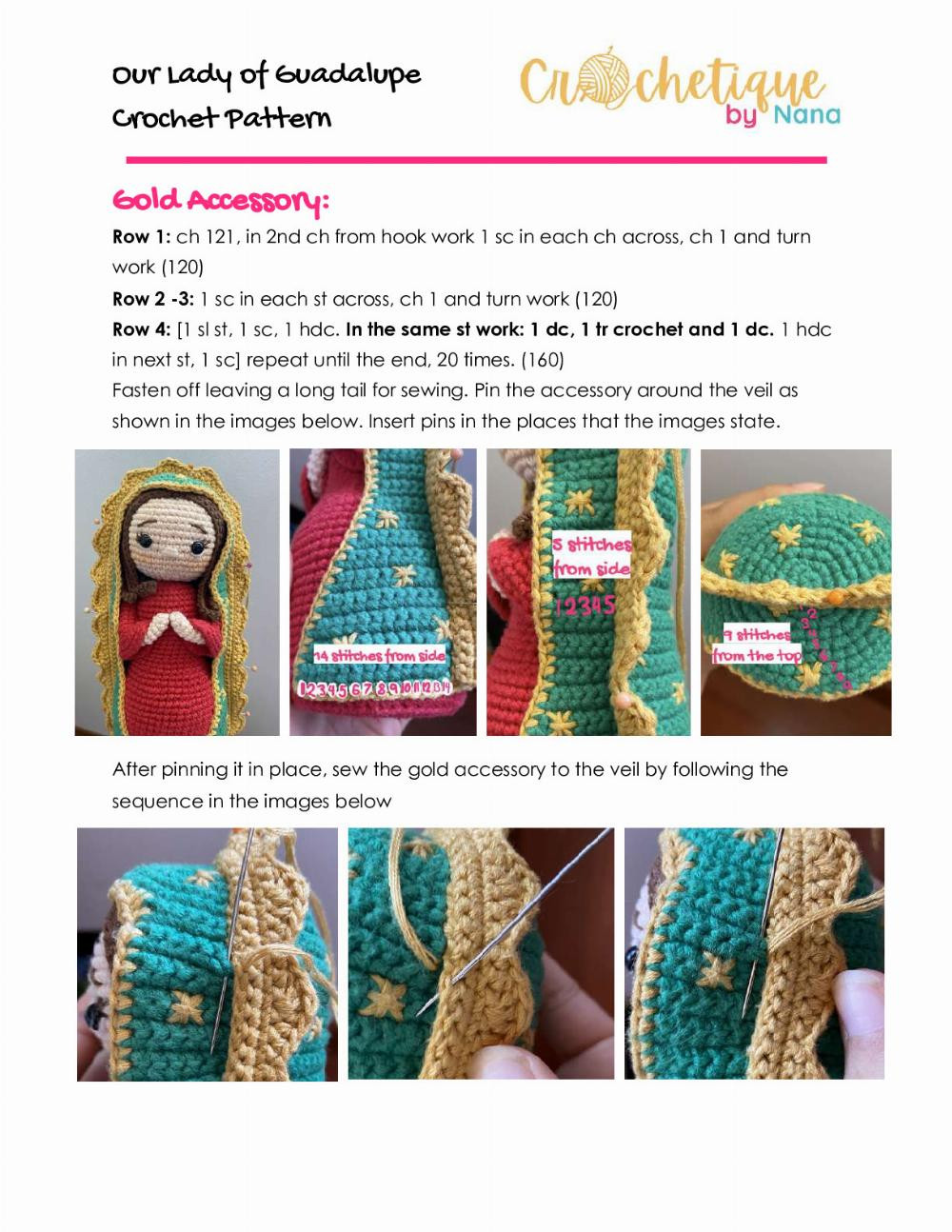 Our Lady of Guadalupe Crochet Pattern