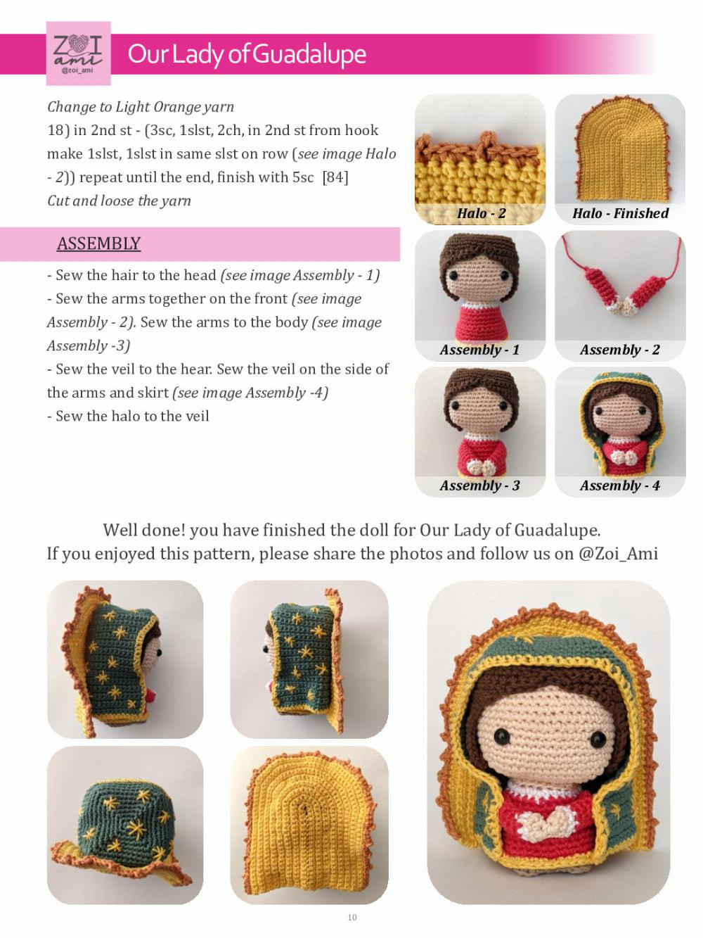 Our Lady of Guadalupe Pattern Crochet Pattern