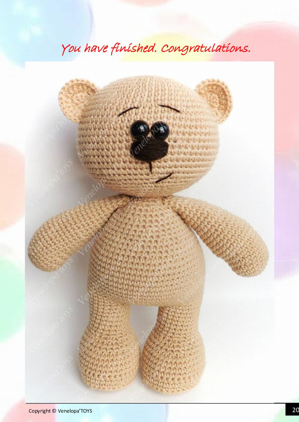 Pattern by Venelopa’TOYS «Bruin Bear»