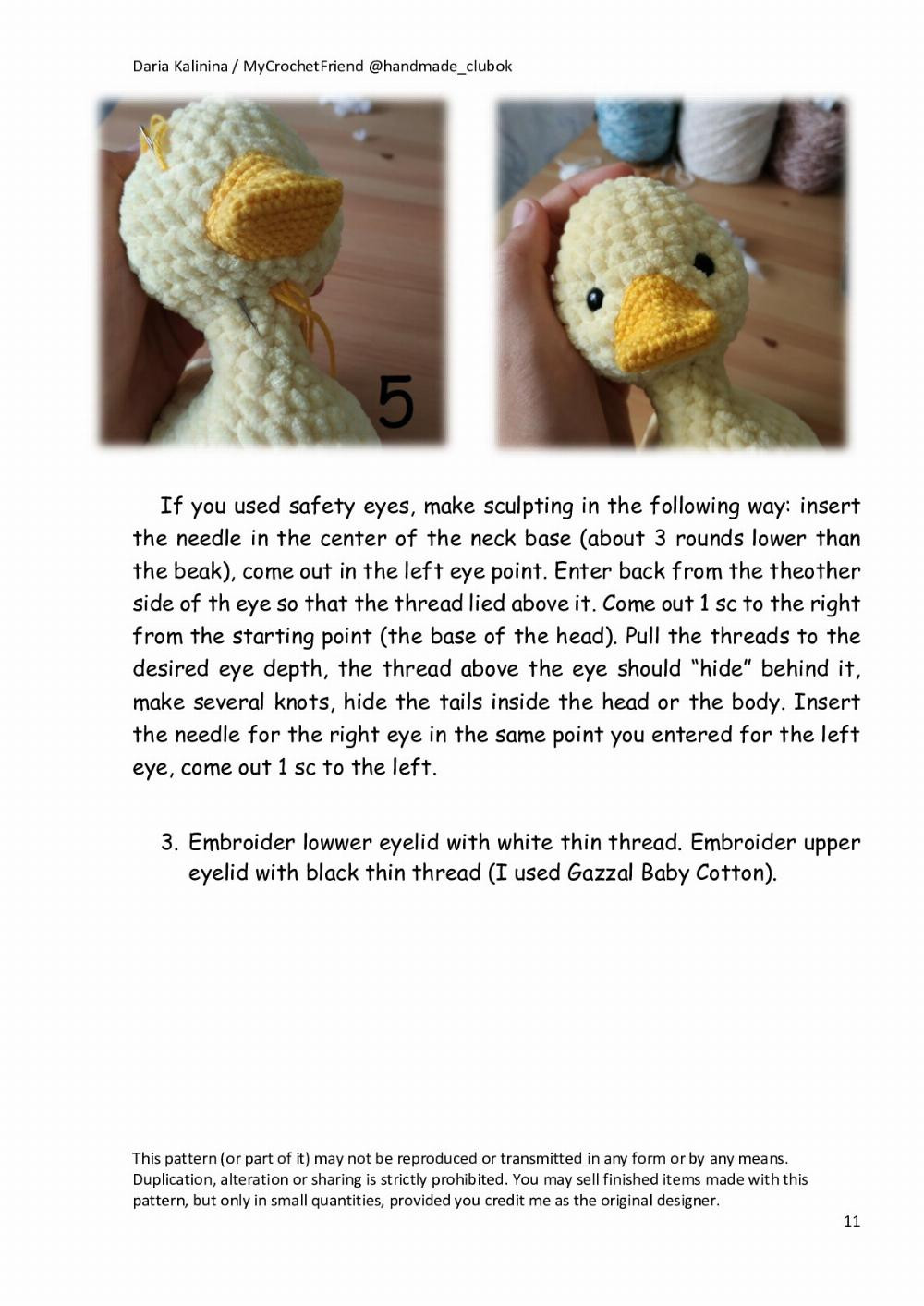 Pattern “The Yellow Duckling”