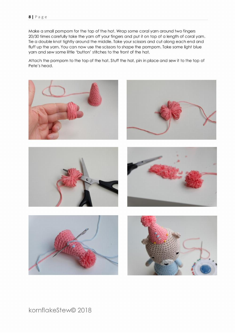 pete the bear crochet pattern
