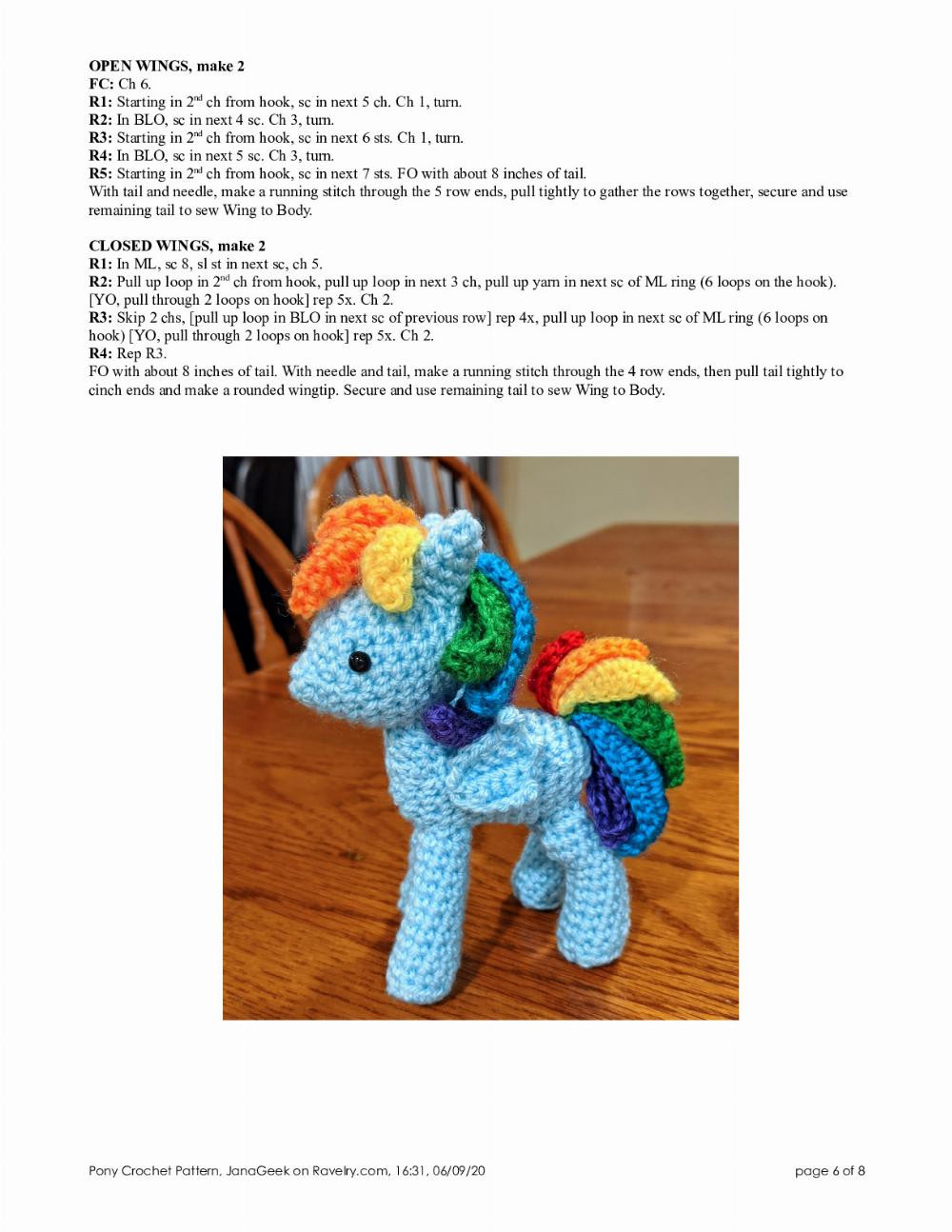 Pony Crochet Pattern